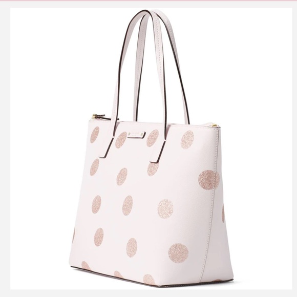 Beautiful Kate Spade Hani Haven Lane Plum
Dawn Pink Polka Dot Handbag NWT - Picture 13 of 14
